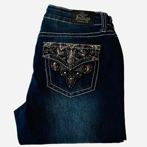 Love Indigo Boot Cut Jeans for Women 